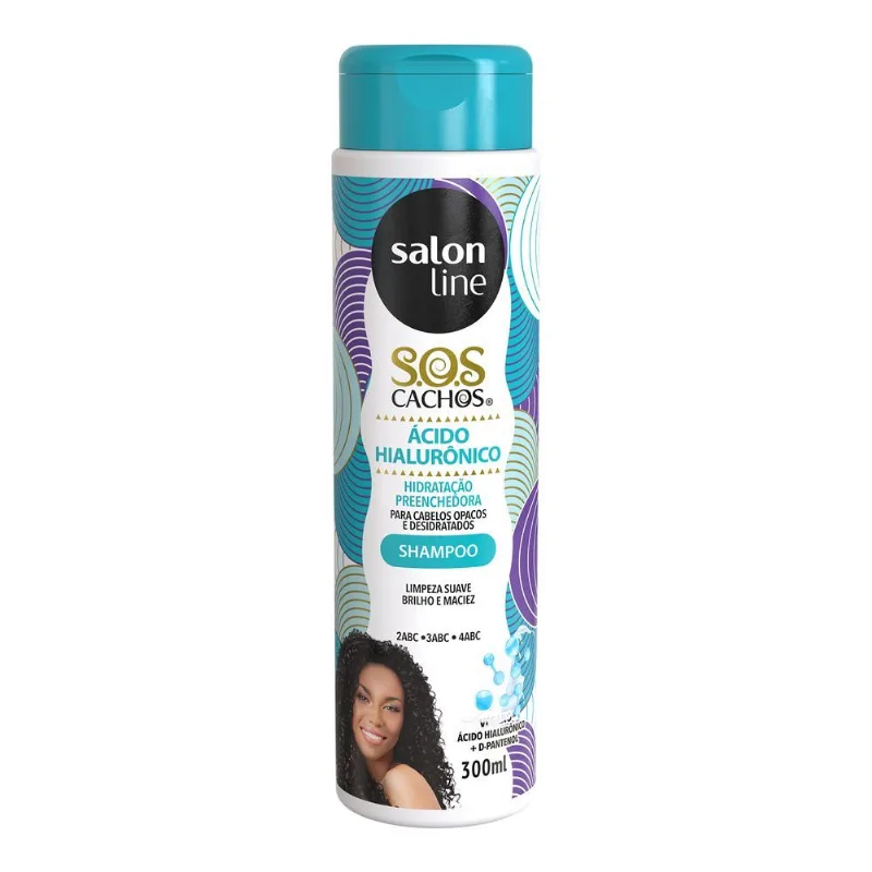 Shampoo Salon Line S.O.S Cachos Ácido Hialurônico 300ml - Salon Line