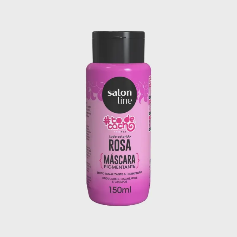Máscara Tratamento Capilar Salon Line Pigmentante #Todecacho Rosa 150ml - Salon Line