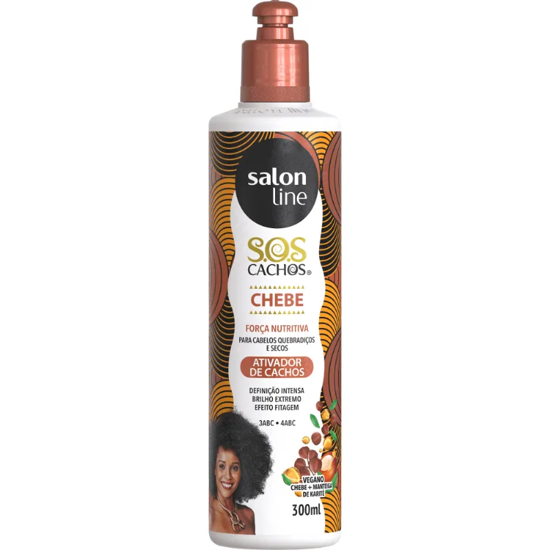 Ativador De Cachos Salon Line S.O.S Cachos Chebe 300ml - Salon Line