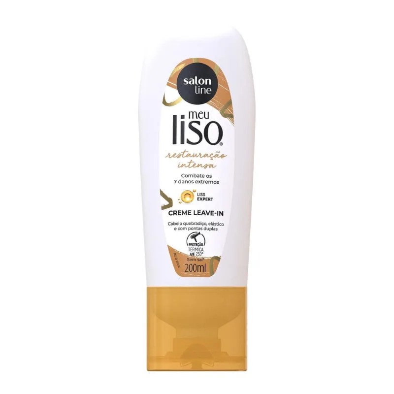 Salon Line Meu Liso Restauração Intensa Creme Leave-In 200Ml