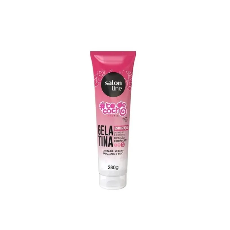 Gelatina Fixação Extra Forte #todecacho Estilização 280g - Salon Line