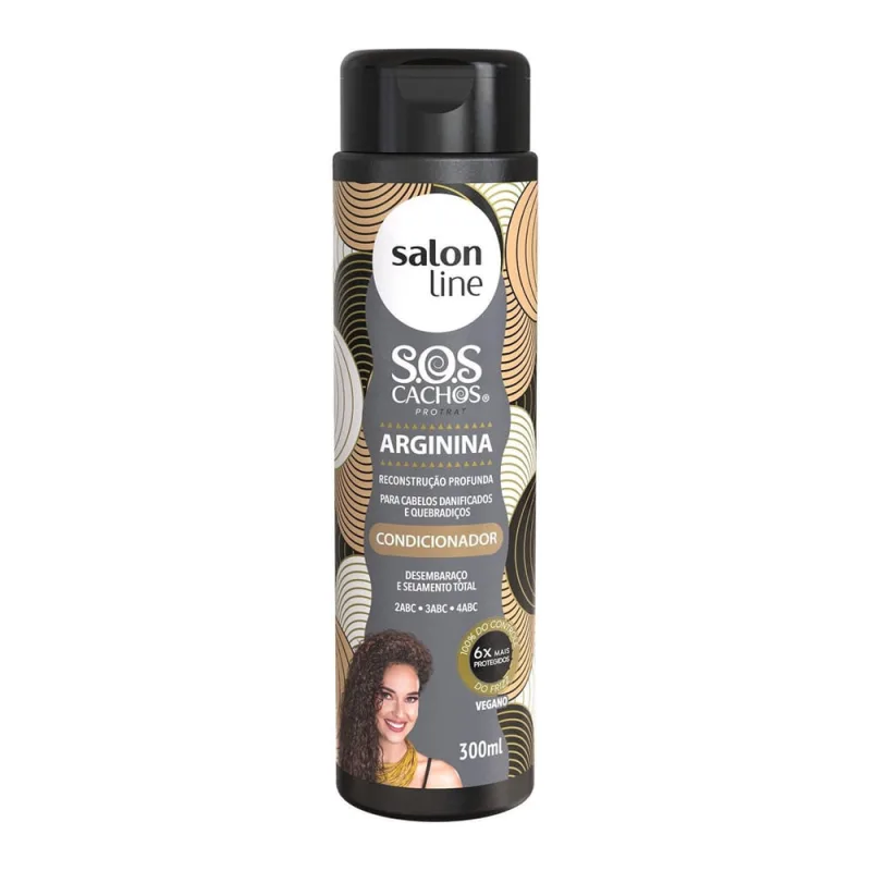COND S.LINE SOS CACHOS ARGININA 300ML - Salon Line - Cabelos