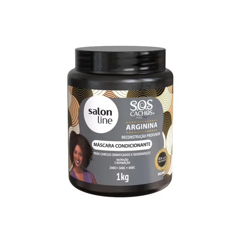 SalonLine Máscara Condicionante sos Cachos Arginina 1kg - Salon Line - Cabelos