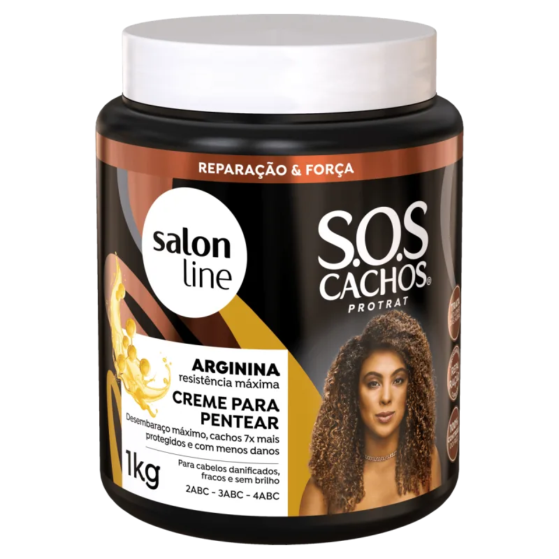 CR PENT S.LINE SOS CACHOS ARGININA 1KG - Salon Line - Higiene Pessoal