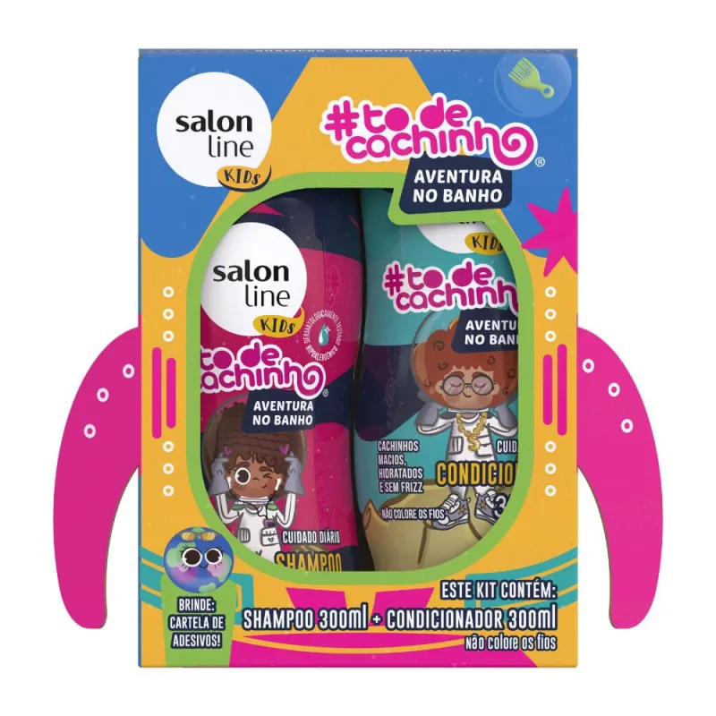Shampoo Kit Salon Line #Todecachinho - Aventura 300ml - Salon Line - Dermo E Beleza