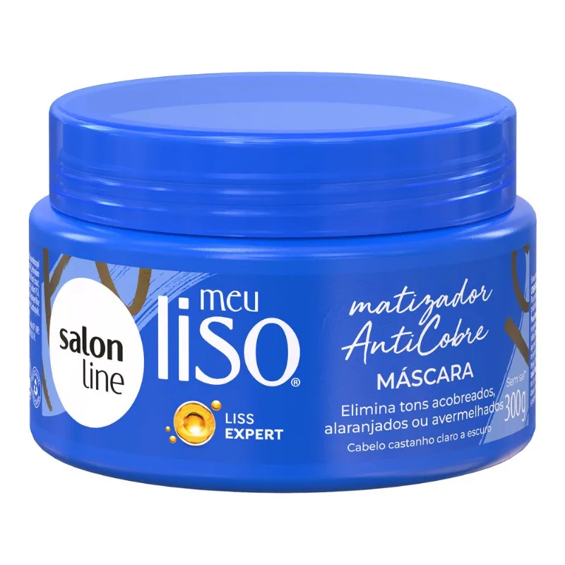 Máscara Capilar Salon Line Meu Liso Matizador Anticobre 300g - Salon Line