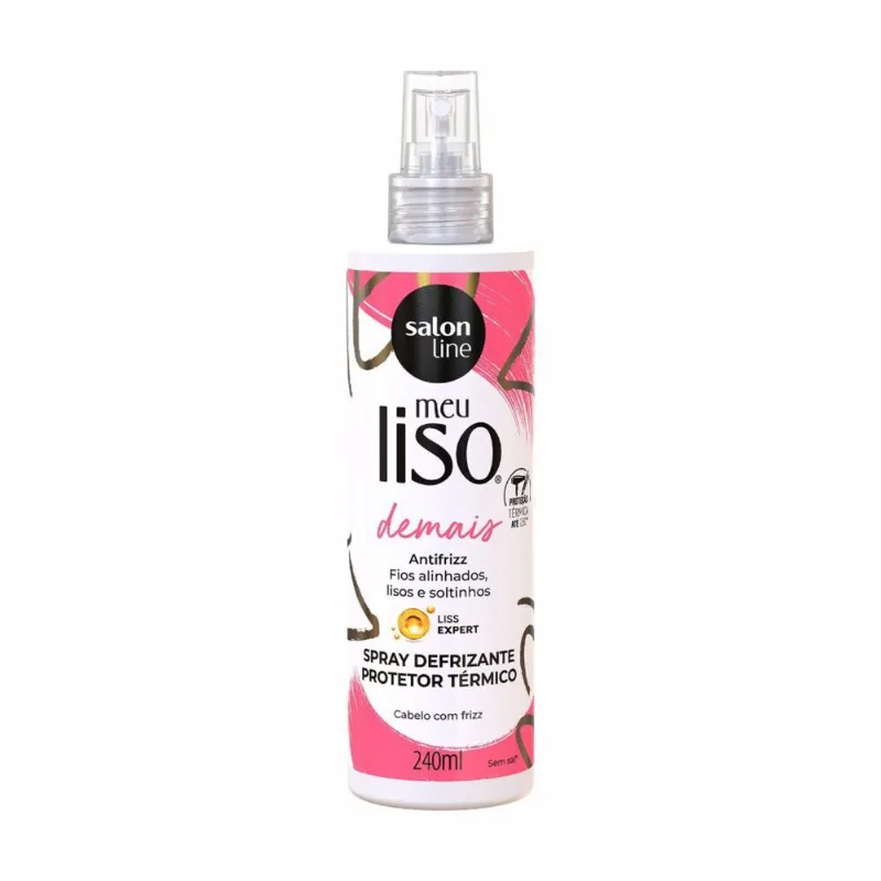 Meu Liso Demais Defrizante Spray Protetor Térmico 240ml - Salon Line