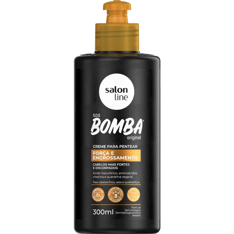 Creme Pentear Salon Line Bomba Força E Engrossameto 300ml - Salon Line