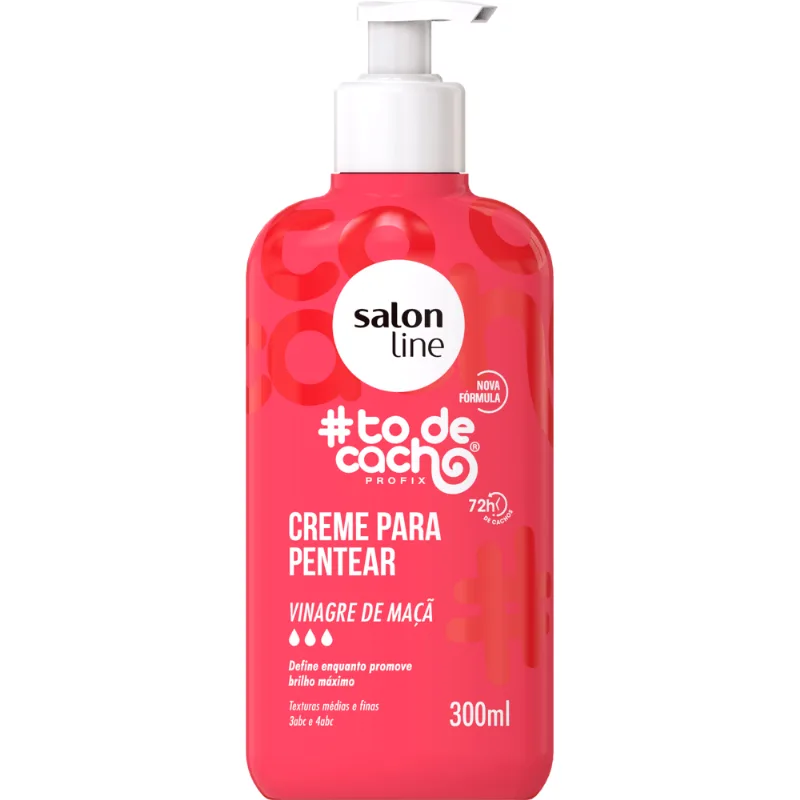 Creme Para Pentear Salon Line #todecacho Vinagre de Maça com 300ml - Salon Line