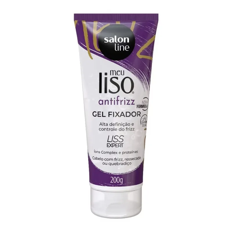 SalonLine Gel Fixador Meu Liso Antifrizz 200g - Salon Line