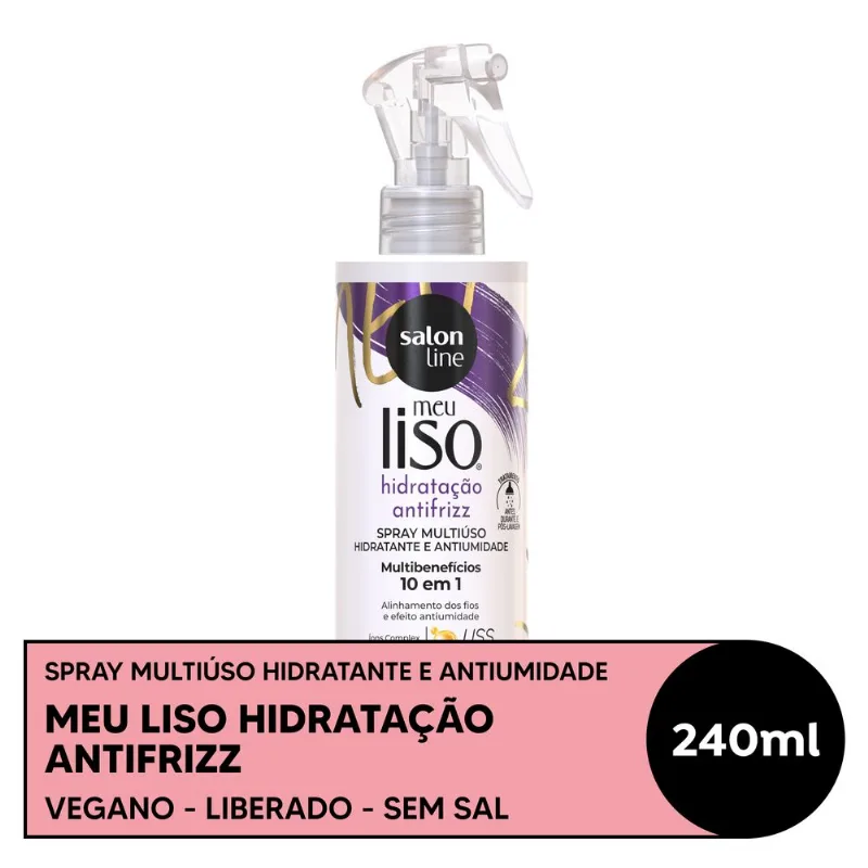 Spray Multiuso Meu Liso Condicionante Antifrizz Salon Line 240ml