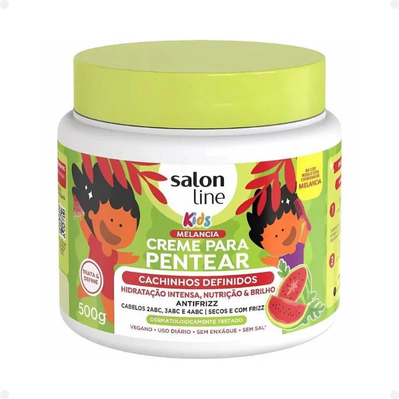 Creme Salon Line Kids Cachinhos Definidos Melancia 500G - Salon Line