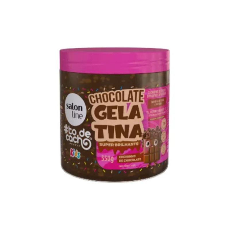 GELATINA S LINE KIDS CHOCOLATE #TOD 550G - Salon Line
