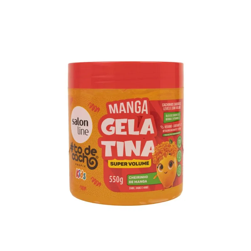GELATINA S LINE KIDS MANGA #TODEC 550G - Salon Line - Gelatina Para Cabelo