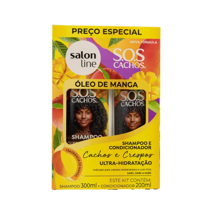 Kit Salon Line S.O.S Cachos Manga Shampoo e Condicionador - Salon Line