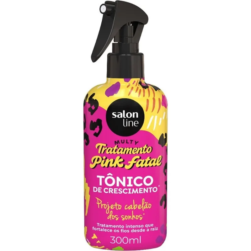 Tônico Capilar Salon Line Cachos dos Sonhos Pink Fatal 300ml