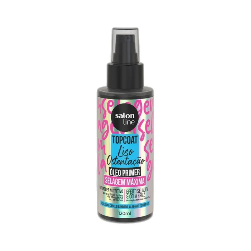 Óleo Salon Line Spray Meu Liso Ostentação Top Coat 120ml Oleo Salon Line Spray 120ml Meu Liso Ostentacao