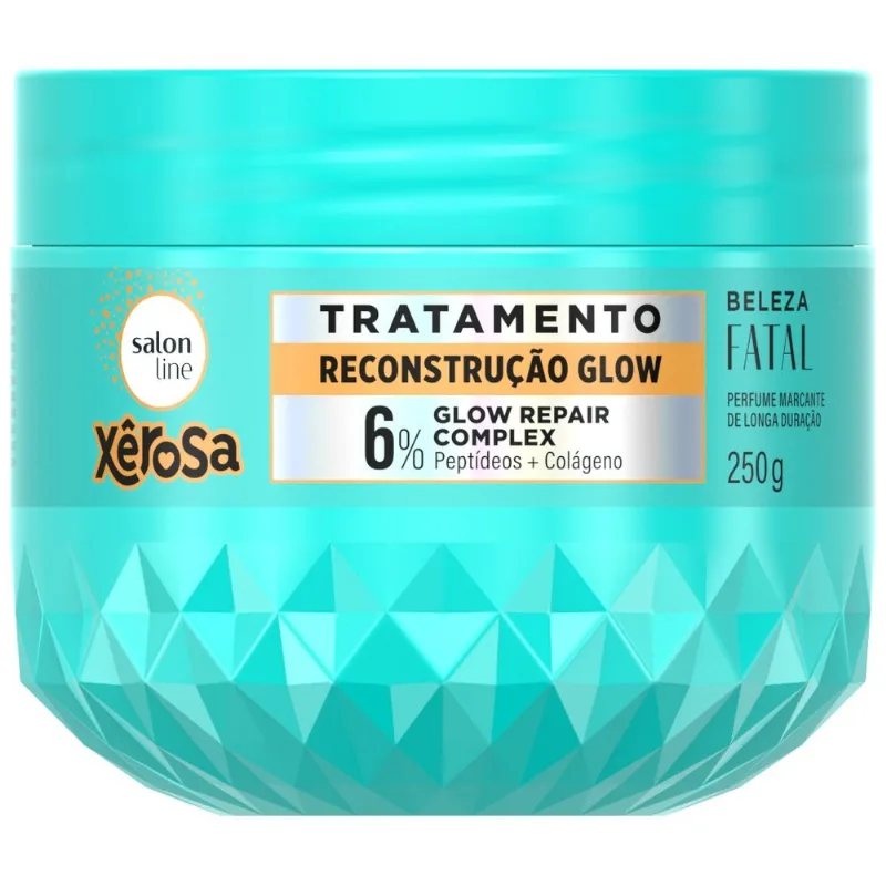 Máscara de Tratamento Condicionante Salon Line Xêrosa Beleza Fatal Reconstrução Glow 250ml