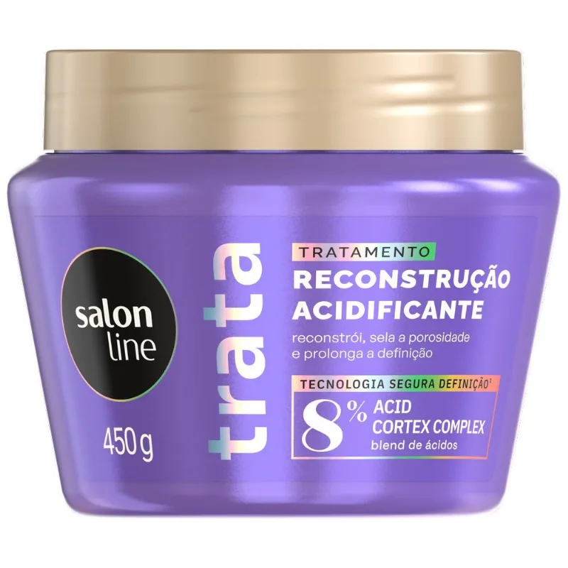 Máscara de Tratamento Condicionante Salon Line Reconstrução Acidificante 450g