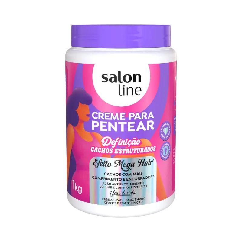 Creme para Pentear Salon Line Definição Cachos Estruturados 1kg