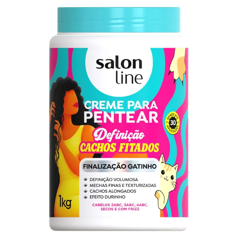 Creme para Pentear Salon Line Definição 1kg Cachos Fitados