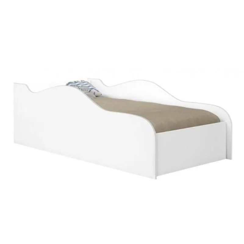 Cama Carro Turbo Infantil Branco Com Colchão