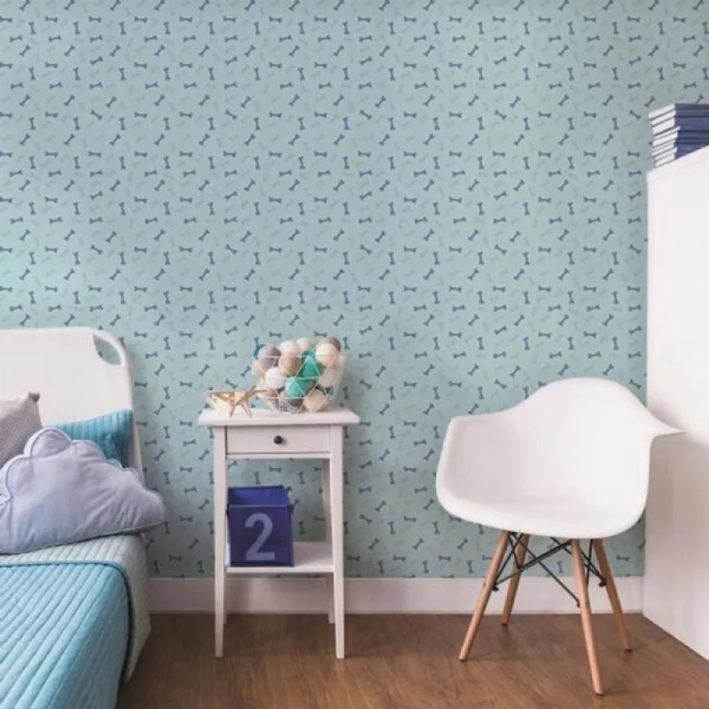 Papel De Parede Kids Osso Cachorro - Casah - Casa E Construção