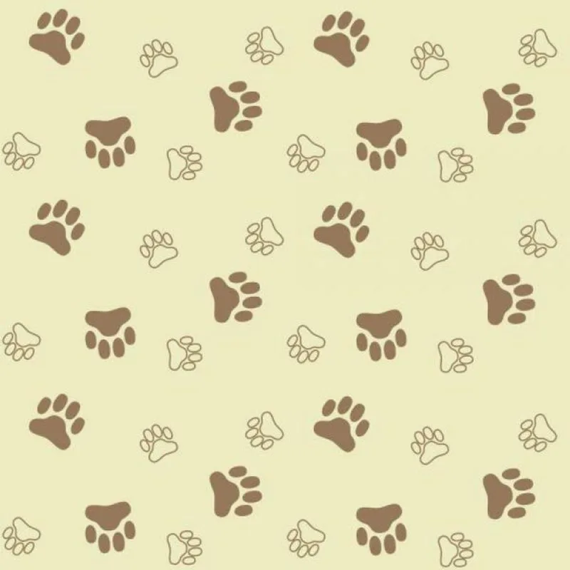 Papel De Parede Infantil Patinhas Cachorro
