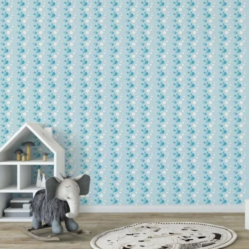 Papel De Parede Kids Peixes - Casah - Casa E Construção
