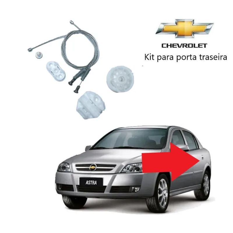 Kit Reparo Máquina De Vidro Elétrico Gm Astra Traseiro