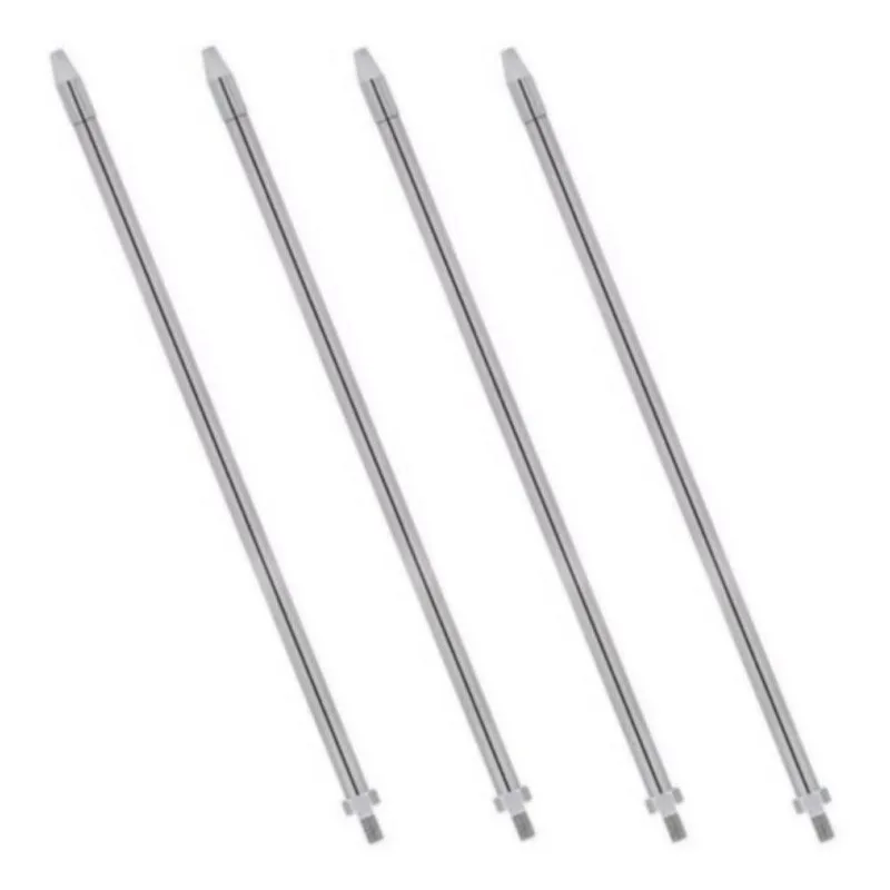 Kit 4 Alongadores Cromados De Antena Px 40cm Caminhão