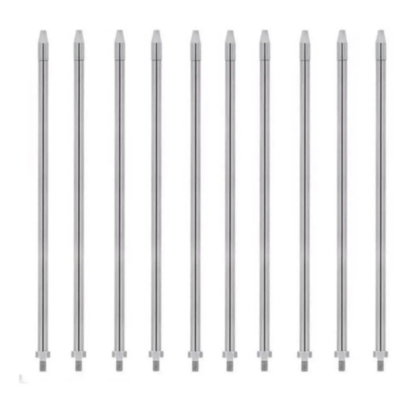 Kit 10 Alongadores Cromados De Antena Px 40cm Caminhão