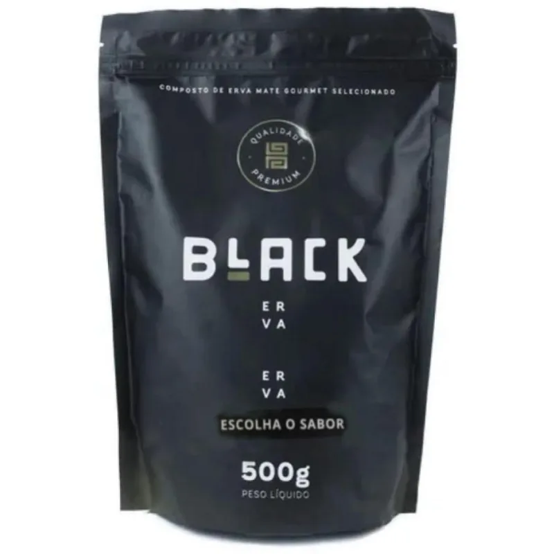 Tereré Black Erva Cuia Hortelã Ice + Bomba Epox+ Erva 500g