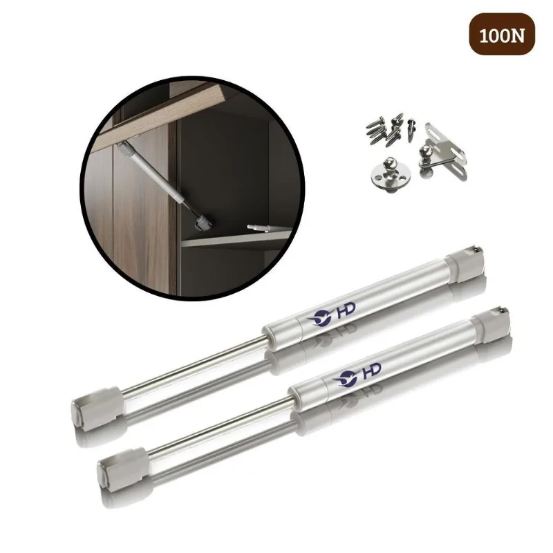 Kit 2 Pistão À Gás Com Amortecedor Para Armário Cozinha 100n