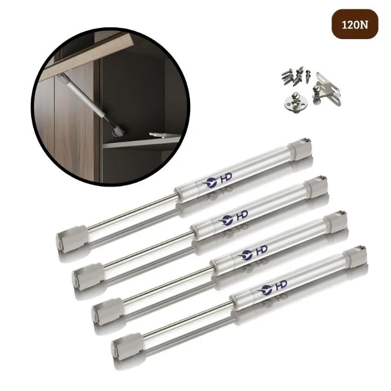 Kit 4 Pistão À Gás Com Amortecedor Para Armário Cozinha 120n