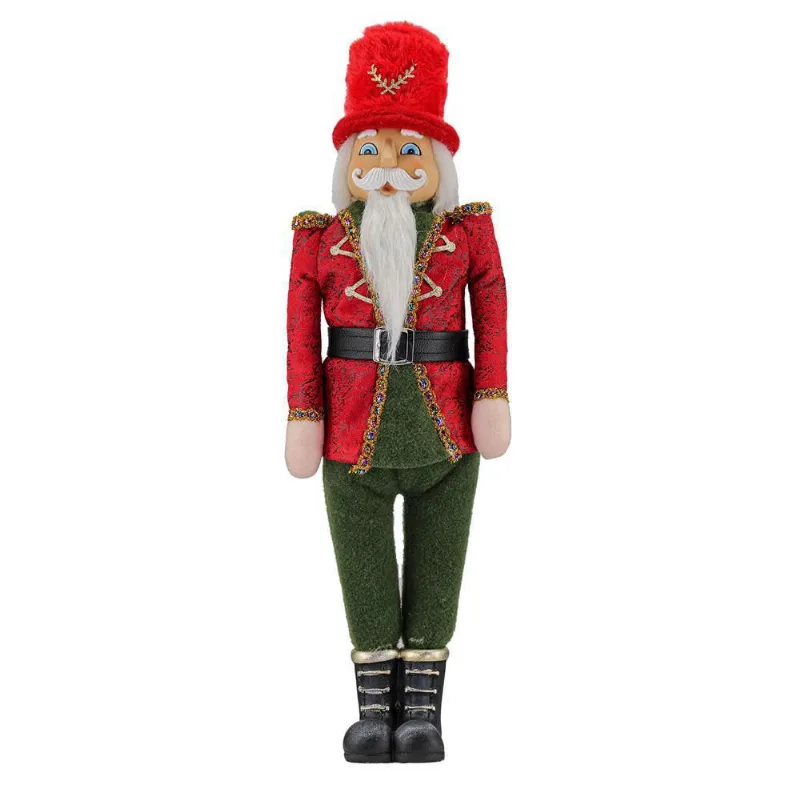 Decoração De Natal Soldado Quebra Nozes Papai Noel 50 Cm