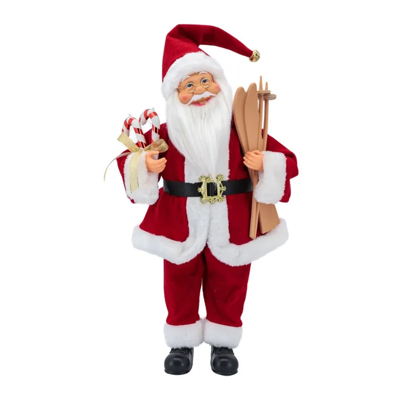 Papai noel musical corda tradicional 45CM