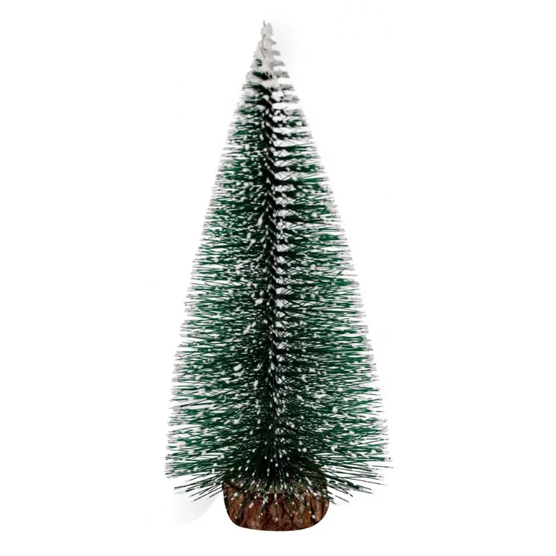 Kit 6 Pinheiro Natalino Nevado Enfeite Natal 15CM
