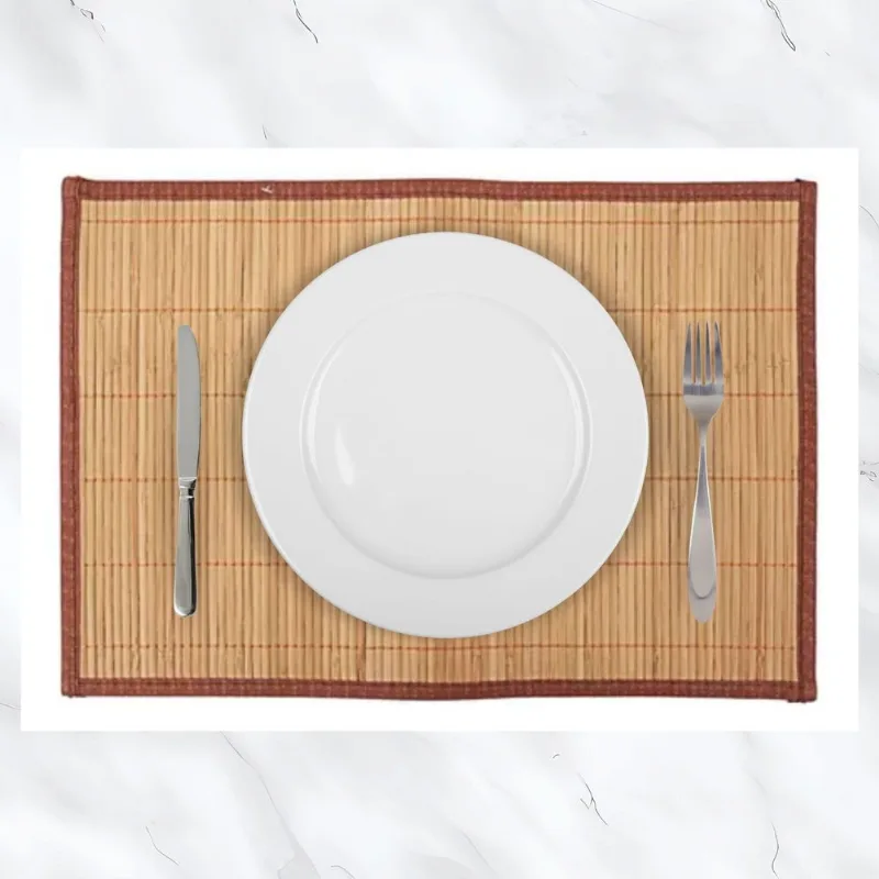 Lugar Americano Bambu 30x45 Jantar Decoração Tuut