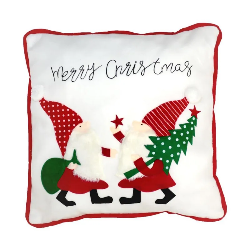 Capa de almofada Natalina Merry Christms 46X46CM