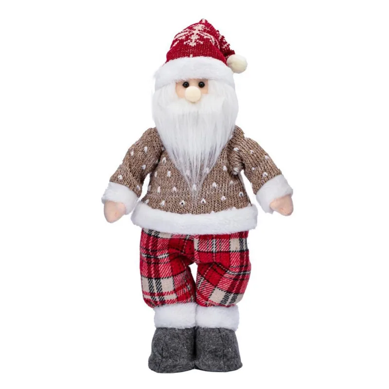 Papai Noel ou Boneco de Neve de Tecido em Pé Natalino 41cm