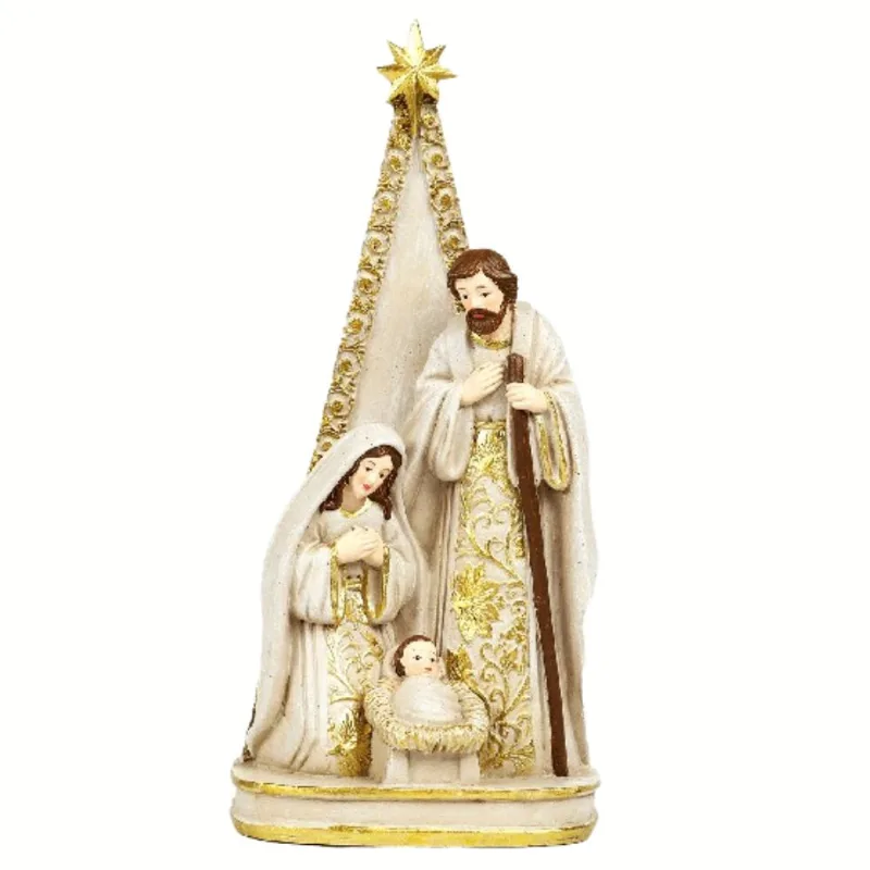 Imagem Sagrada Família Magizi Natal 9 X 6 X 20,2cm