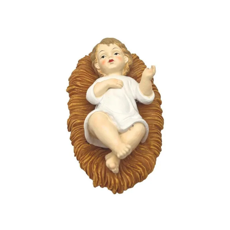 Peça Decorativa Para Presépio Linha Espiritual Poliresina Branco Yangzi