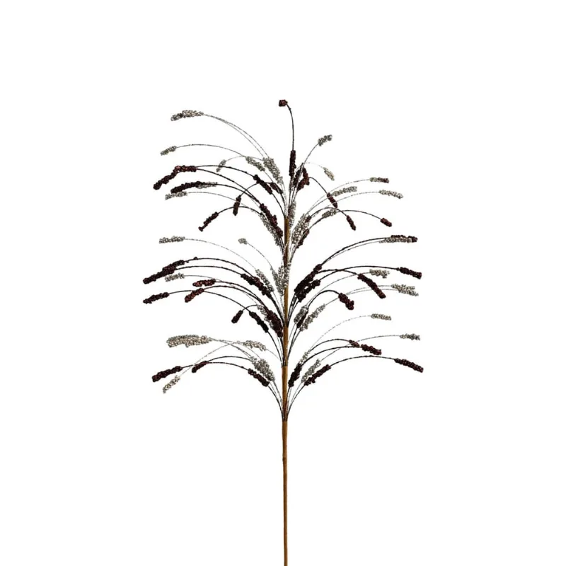 2 Galhos Pick Natalino Luxuoso Cobre e Dourado 80CM