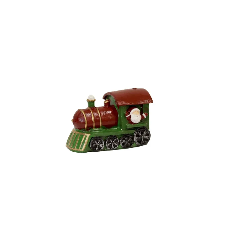 Enfeite Locomotiva Trem Papai Noel Decoração Natal 7 cm