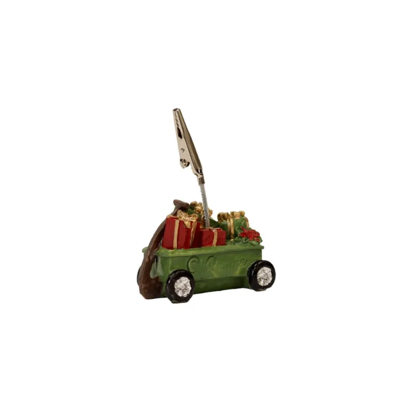 Prendedor Natalino Treno de Presentes Poliresina 9cm