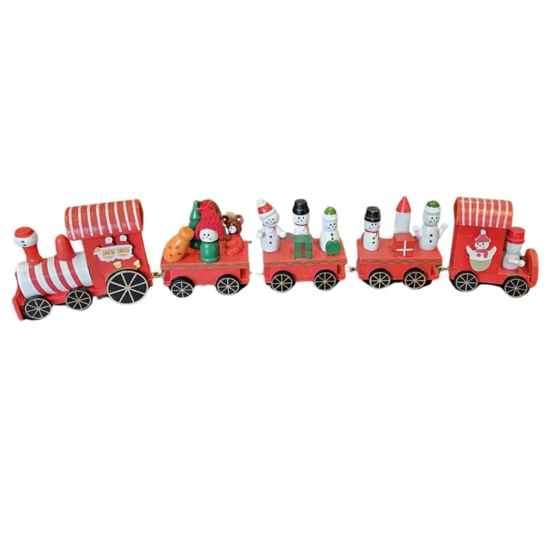 Trenzinho Locomotiva Trem Natalino em Madeira 40cm