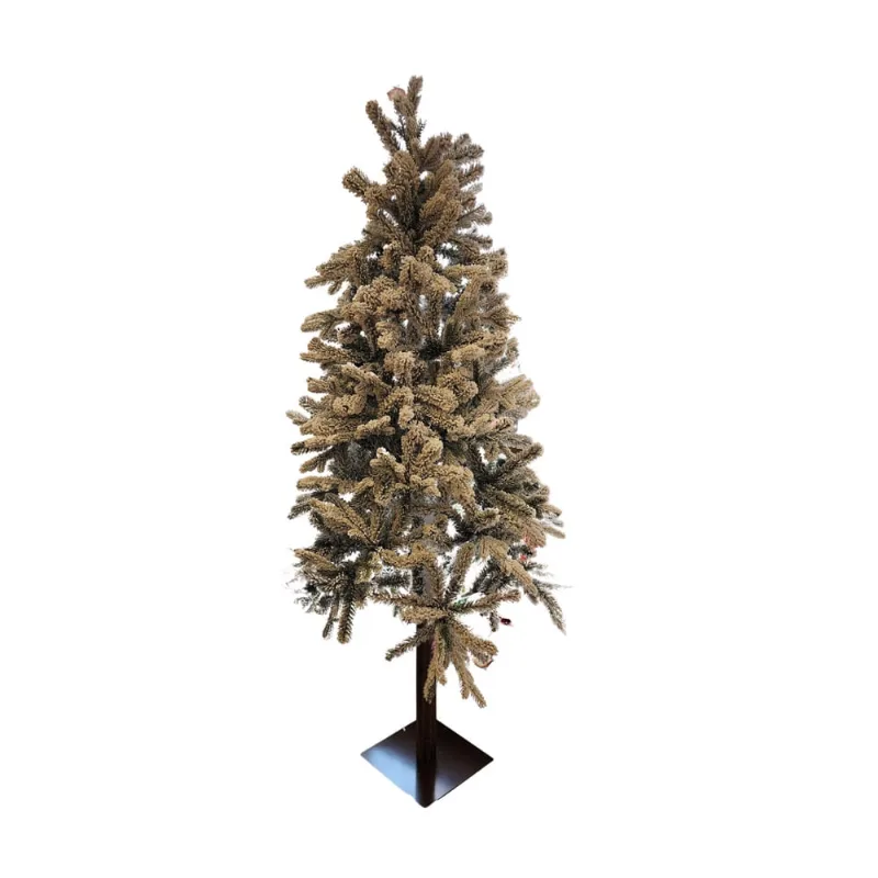 Arvore de Natal Slim Pinheiro Rústico Bulgária Nevado 1.80M
