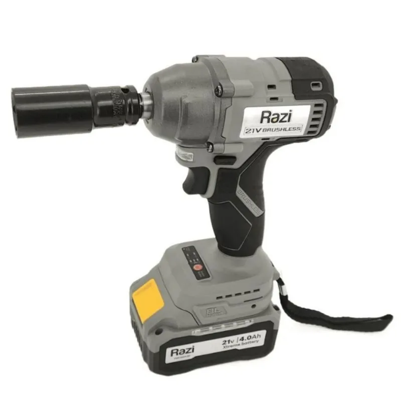 Chave de Impacto Encaixe 3/8" (10mm) 21V à Bateria Brushless Razi Chave de Impacto Encaixe 3/8" (10mm) 21V Á Bateria Brushless Razi
