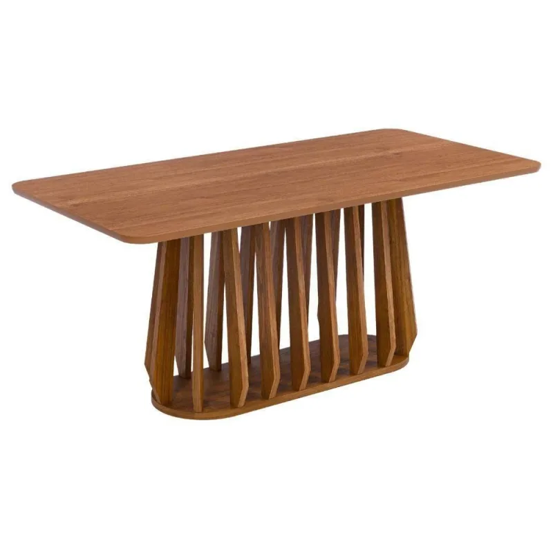 Mesa de Jantar Pitanga 6 Lugares Retangular MDF 180x90cm Cinamomo Milani Movelaria - OUTRAS